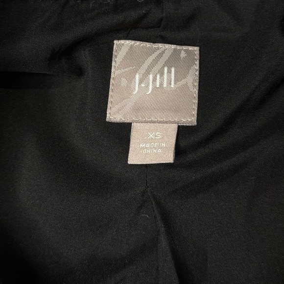 J.Jill Women Wool Alpaca Double Breasted Coat Jacket Gray Lined Button Up - XS - Picture 6 of 7